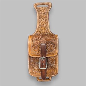 PORTA CELULAR DE SELA EM COURO BORDADO PHPC005